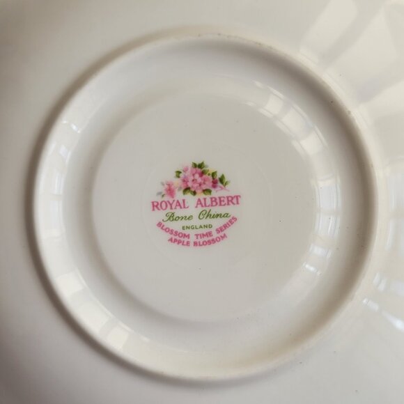 Vtg Royal Albert Bone China Blossom Time Series Apple Blossom Tea Cup & Saucer - Picture 13 of 16